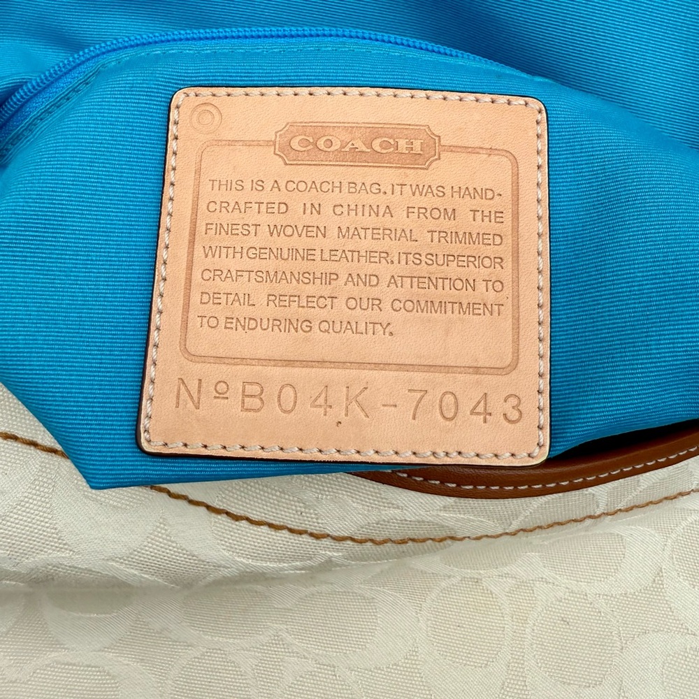 Vintage Coach Saddle Bag Suede Stripe Y2K 2004 - Picture 5 of 11